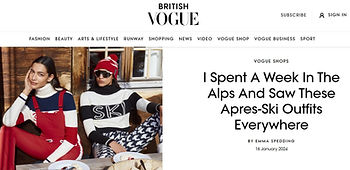 Alps fashion is so relevant even Vogue is talking about it!