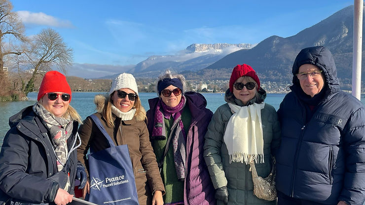 The Christmas tour group visiting Annecy in 2024!