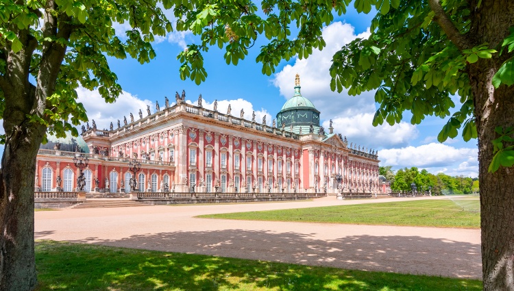 From Copenhagen to Amsterdam : The Baltic Sea, the Oder and Havel and Elbe Rivers (port-to-port cruise) – Allemagne Potsdam Nouveau Palais Parc Sanssouci Mistervlad Shutterstock