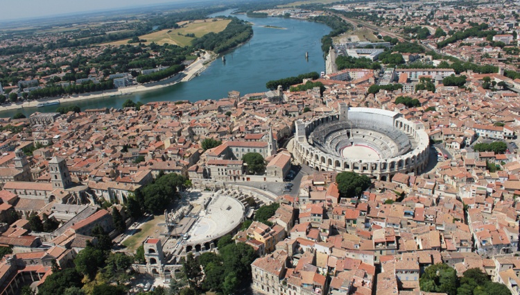 A Taste of the Mediterranean: A Cruise through the Heart of Provence and the Camargue Region (port-to-port cruise) – France Rhone Saone Rhone Arles Vue Aerienne Theatre Antique B Levet
